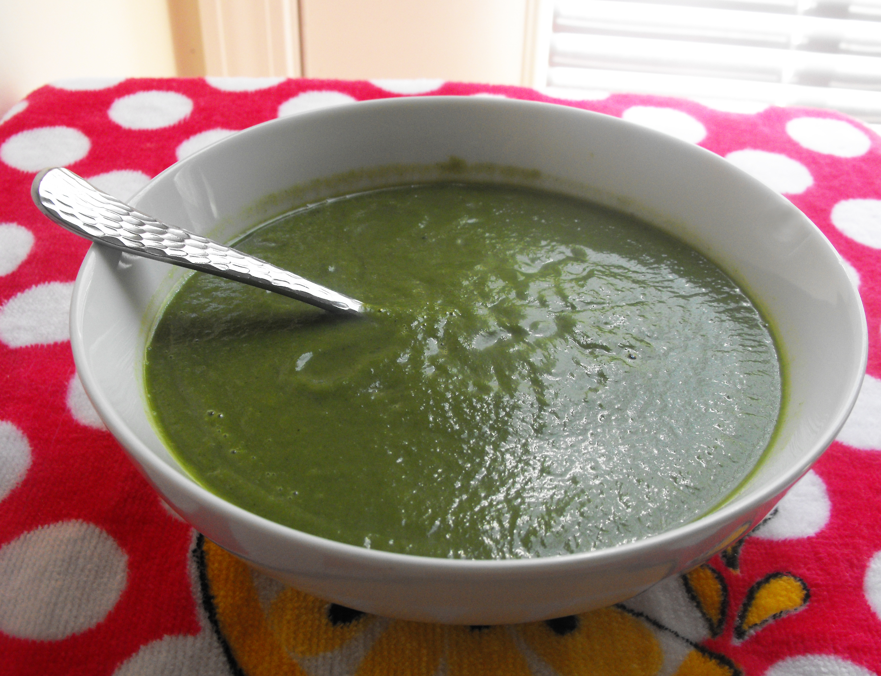 monica spinach zucchini soup June 3 2014