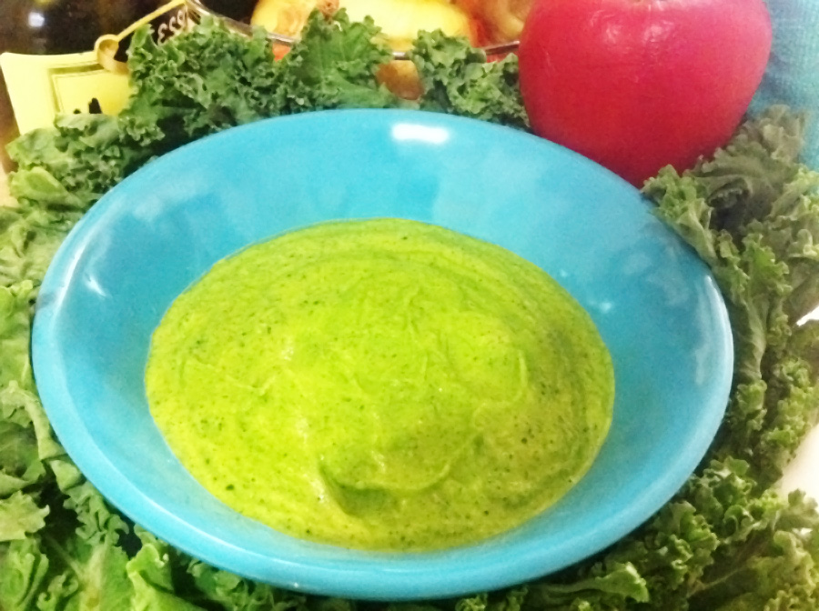 kale zucchini yellow squash soup
