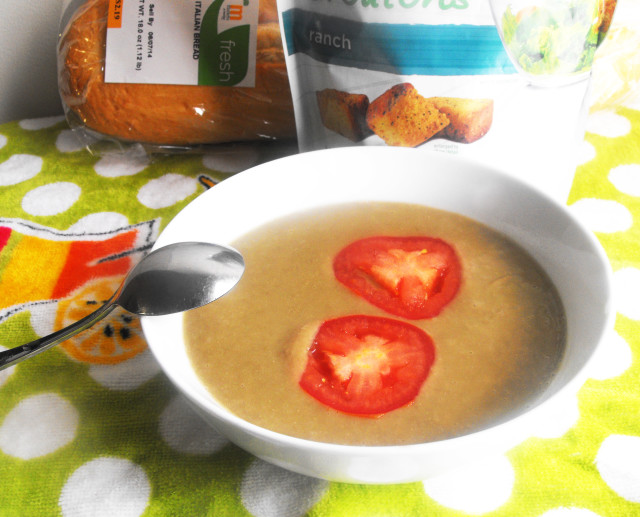 blended lentil soup with butternut squash
