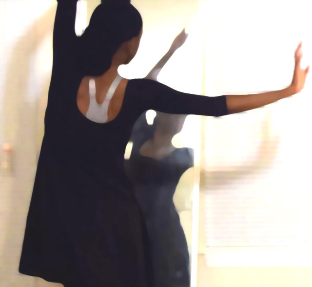 Monica dancing in living room Tuesday evening July 29th 2014 pntdb