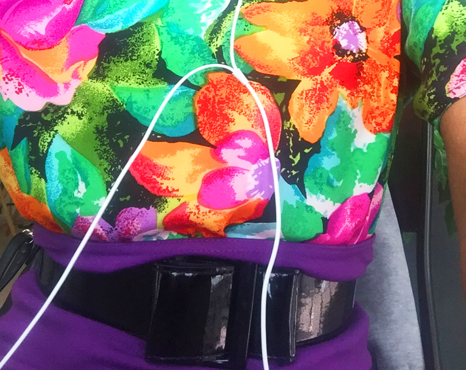 Monica purple skirt floral top
